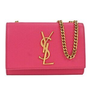 Saint Laurent Pink Leather Kate Shoulder Bag PTR354121･0714 177520